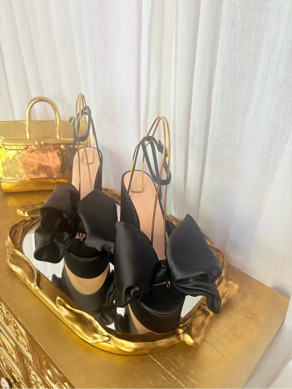 Loeffler Randall Kiki Bow Platforms 9.5 NIB